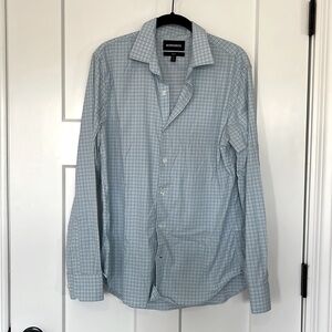 Bonobos Slim Fit Button Down Long Sleeve Blue Plaid Size M